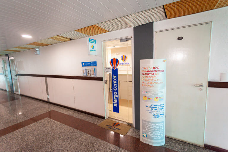 Recepção da unidade Alergo Center