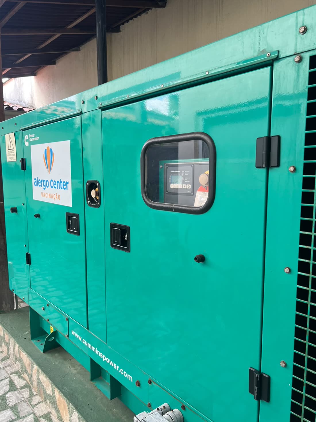 Gerador de energia próprio da Alergo Center